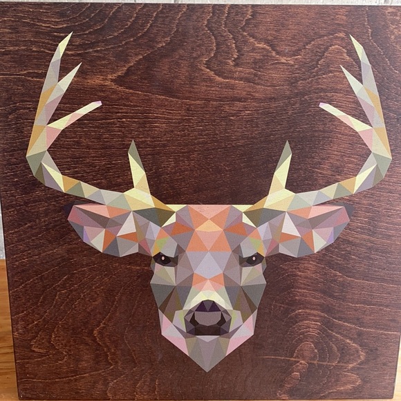 Reclaimed Print Co. wood artwork “The Deer” - Picture 2 of 4